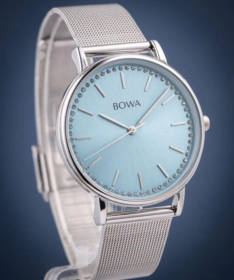 Ρολόι Γυναικεία BOWA Rio Ice-Blue Silver Mesh 38 RI385-95-185M