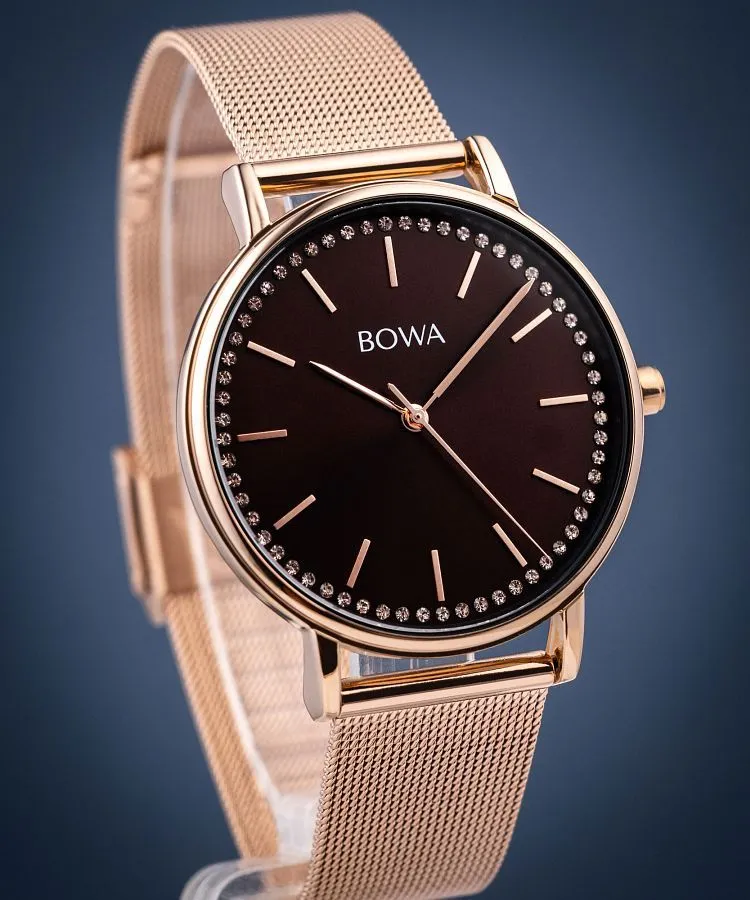 Ρολόι Γυναικεία BOWA Rio Brown-Rose Gold Mesh 38 RI387-167-187M