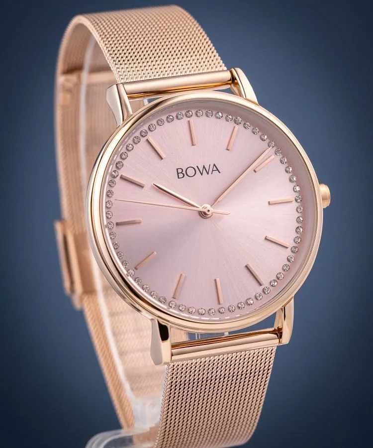 Ρολόι Γυναικεία BOWA Rio Full Rose Gold Mesh 38 RI387-77-187M