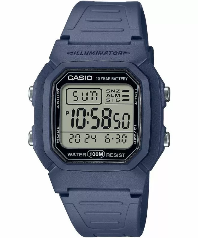 Ρολόι για Γυναίκες και Άνδρες Casio Digital W-800H-2AVEF