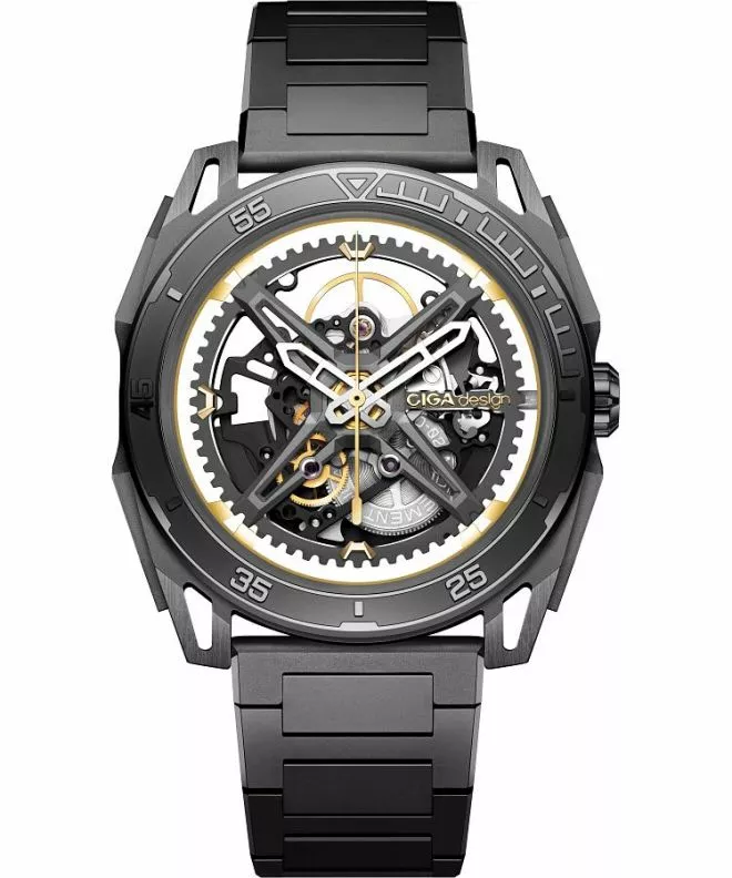 Ρολόι Ανδρικά Ciga Design Falcon Automatic Skeleton Z039-GG01-1G