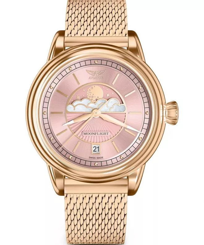 Ρολόι Γυναικεία Aviator Douglas Moonflight Limited Edition V.1.33.2.258.5