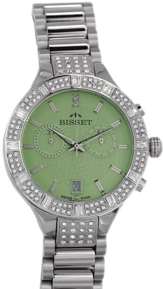 Ρολόι Γυναικεία Bisset Zircone Chronograph Outlet BSBE18SINX05AX-outlet