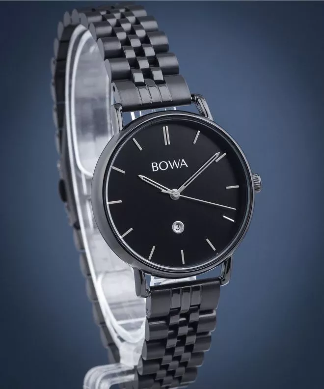 Ρολόι Γυναικεία BOWA Milan Black-Silver Tone Steel 34 MI341-15-161S