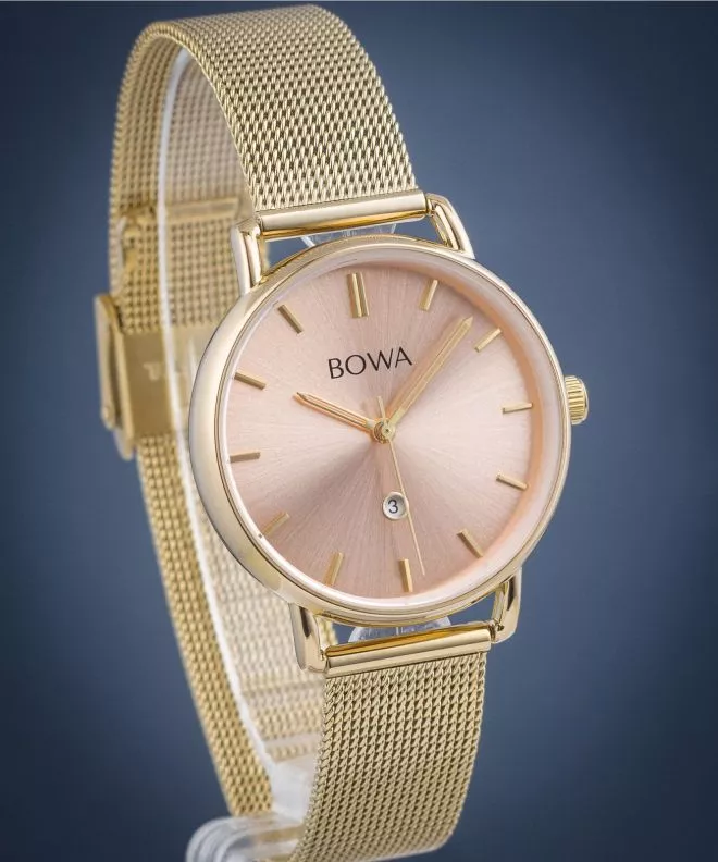Ρολόι Γυναικεία BOWA Milan Pink-Gold Mesh 34 MI344-74-164M