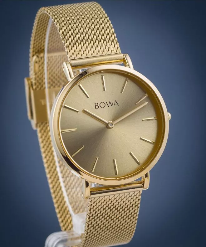 Ρολόι Γυναικεία BOWA New York Petite Full Gold Mesh 34 NY344-44-184M