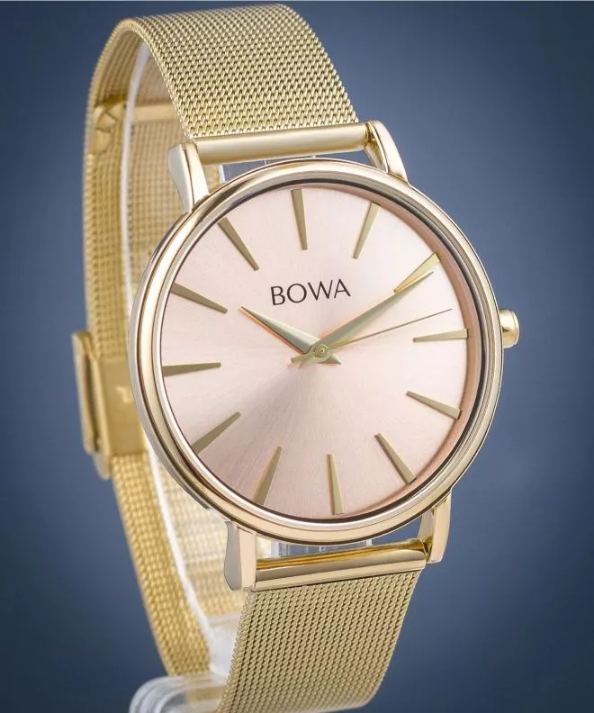 Ρολόι Γυναικεία BOWA Praha Pink-Gold Mesh 38 PH384-124-184M