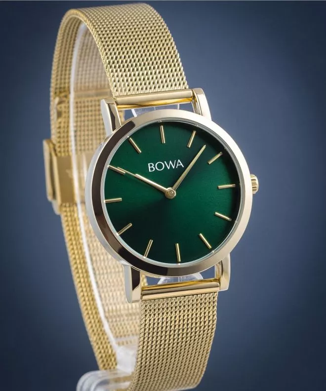 Ρολόι Γυναικεία BOWA Tokyo Green Gold Mesh 33 TO334-04-164M