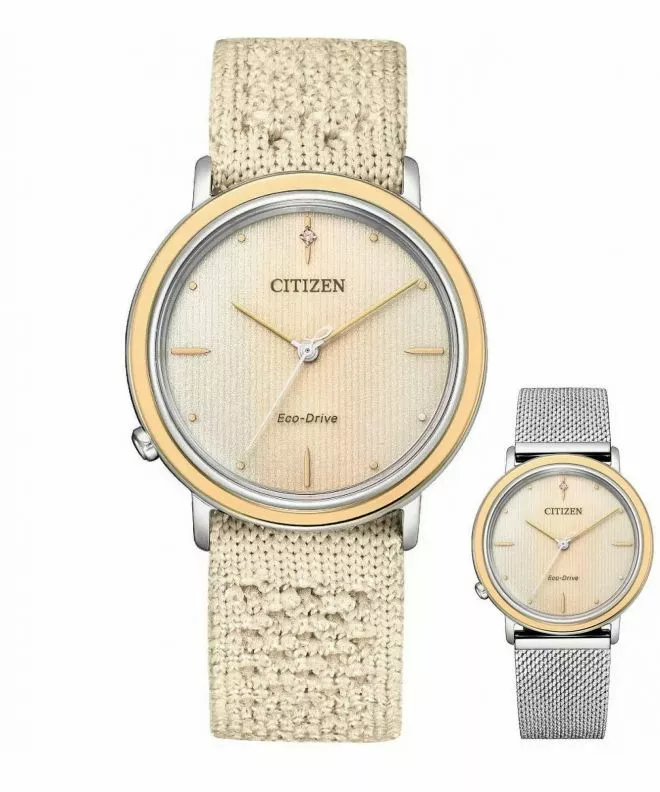 Ρολόι Γυναικεία Citizen Sapphire Diamonds Solar Gift Set EM1006-40A