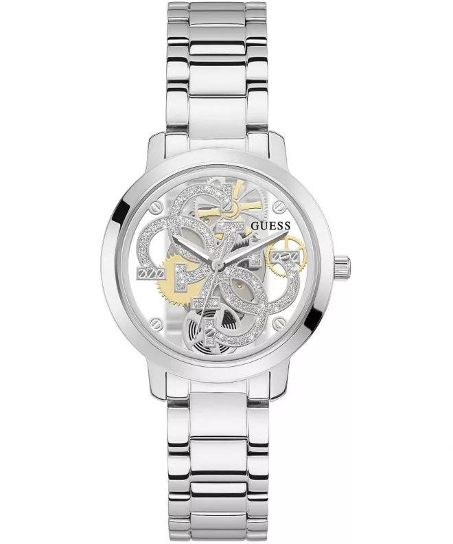Ρολόι Γυναικεία Guess Quattro Clear Skeleton GW0300L1