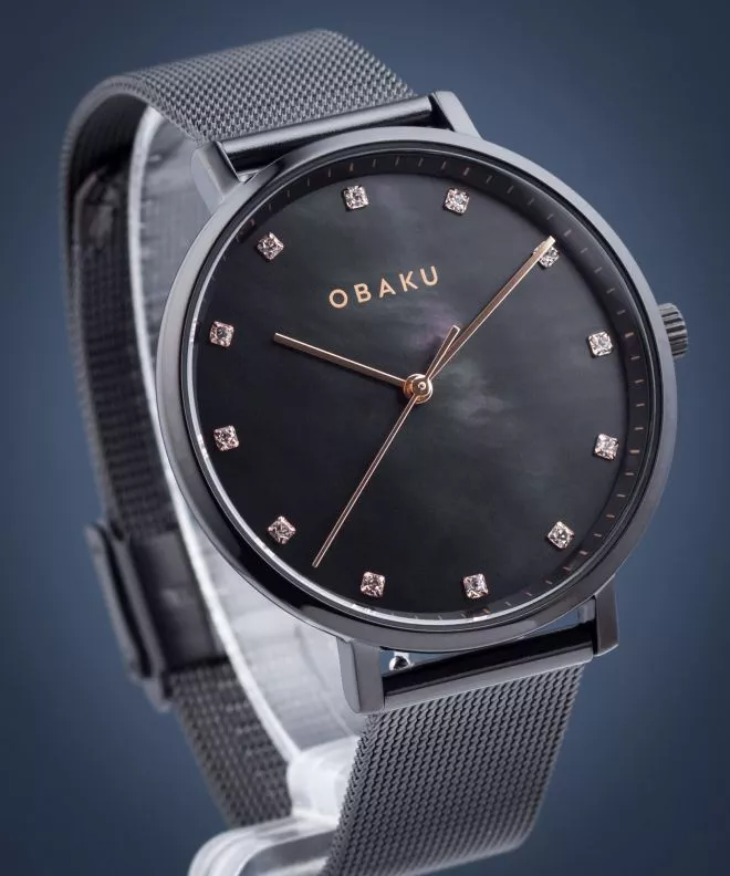 Ρολόι Γυναικεία Obaku Vest Charcoal V186LXBBMB1