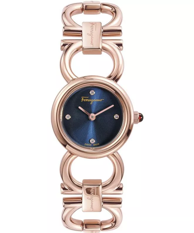 Ρολόι Γυναικεία Salvatore Ferragamo Double Gancini Round SFYD00421