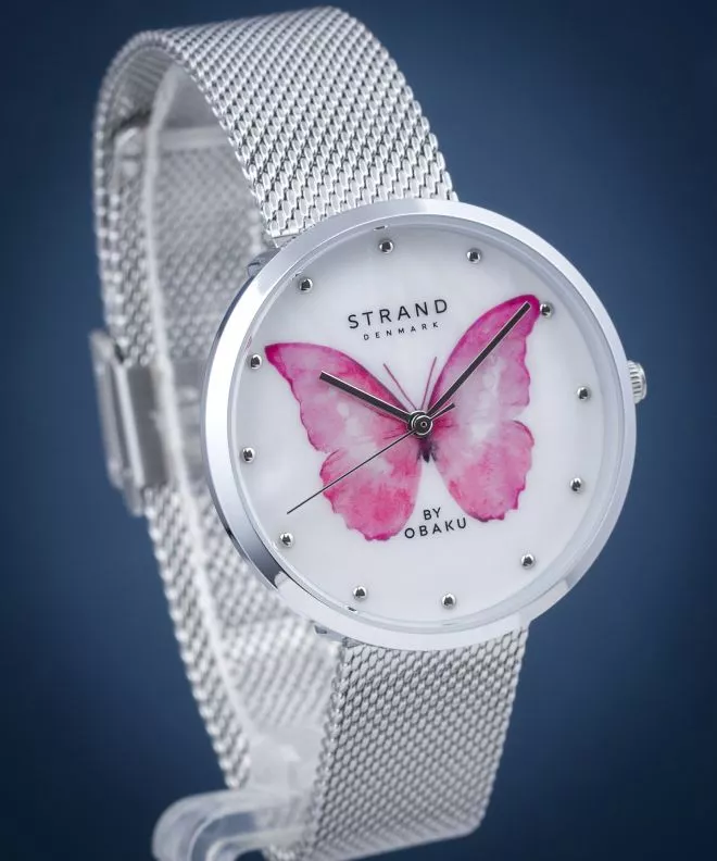 Ρολόι Γυναικεία Strand by Obaku Butterfly S700LXCWMC-DBP
