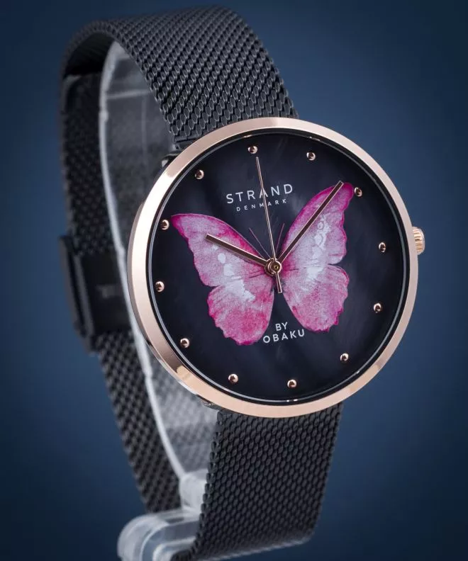 Ρολόι Γυναικεία Strand by Obaku Butterfly S700LXVBMB-DBP