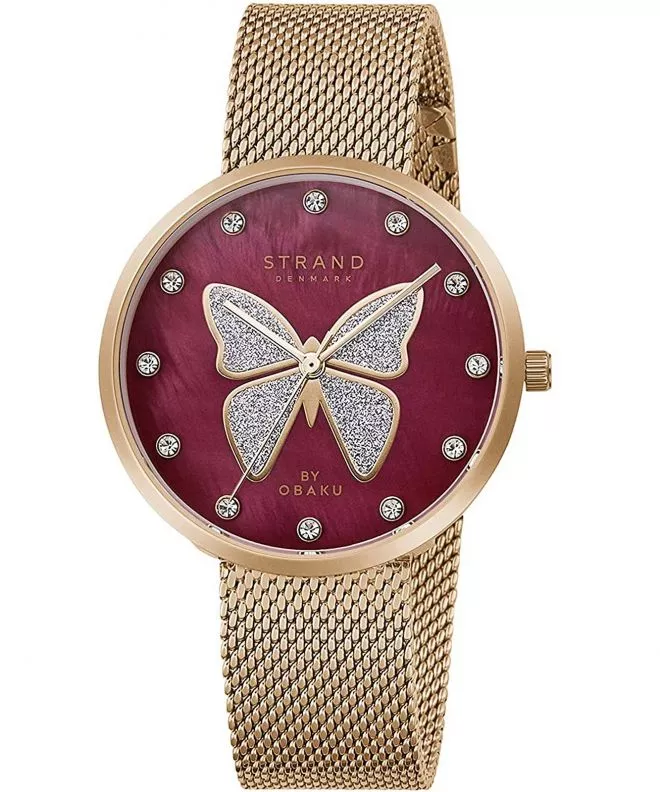 Ρολόι Γυναικεία Strand by Obaku Butterfly S700LXVDMV-DB
