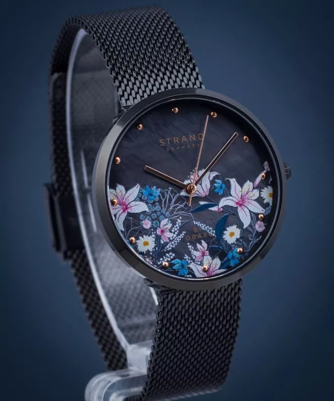 Ρολόι Γυναικεία Strand by Obaku Flower S700LXBBMB-DF