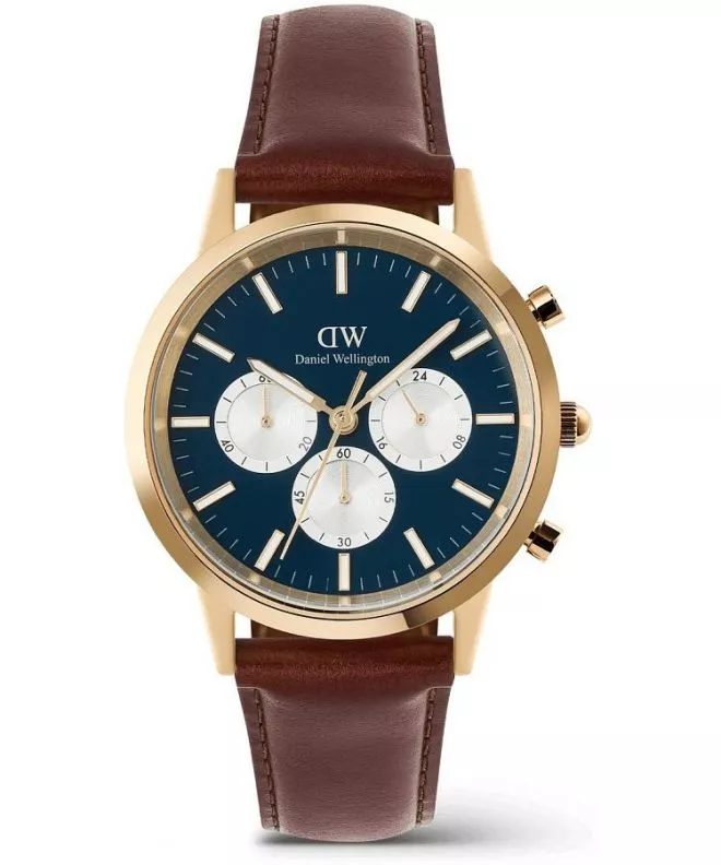 Ρολόι Ανδρικά Daniel Wellington Iconic St Mawes Arctic Panda Gold Chronograph DW00100875