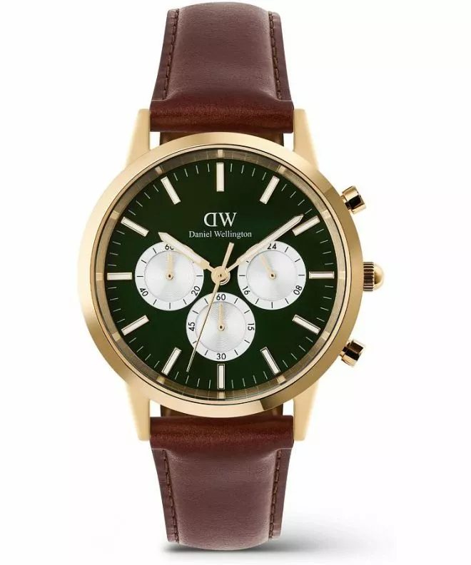 Ρολόι Ανδρικά Daniel Wellington Iconic St Mawes Emerald Panda Gold Chronograph DW00100876