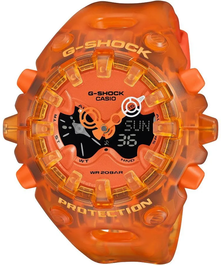 Ρολόι για Γυναίκες και Άνδρες G-SHOCK GA-V01 Series Big Case Transparent GA-V01SKE-4AER
