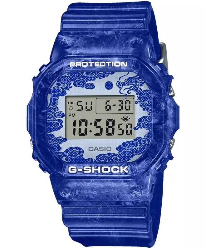Ρολόι για Γυναίκες και Άνδρες Casio G-Shock Original Blue and White Pottery DW-5600BWP-2ER