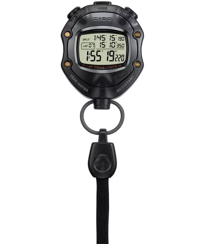 Ρολόι Τσέπης Casio Digital Black Stopwatch HS-80TW-1EF