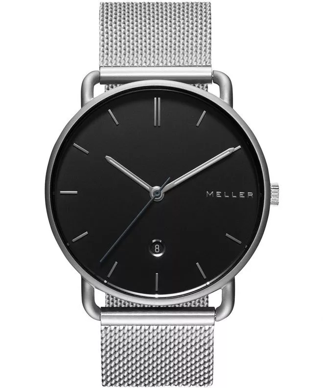 Ρολόι για Γυναίκες και Άνδρες Meller Denka Black Silver 3PN-2SILVER