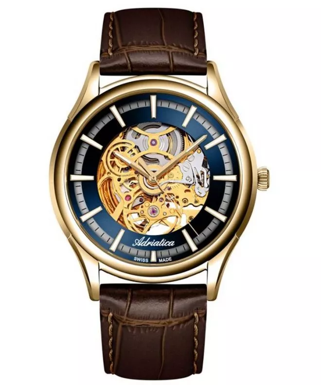 Ρολόι Ανδρικά Adriatica Classic Skeleton Automatic A2804.1B15AS