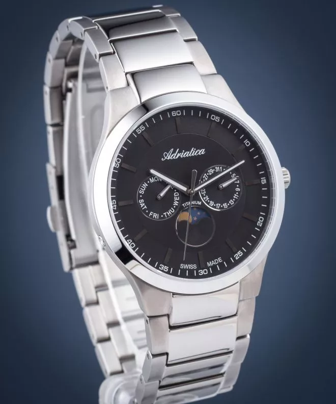 Ρολόι Ανδρικά Adriatica Moon Phase A1145.4116QF