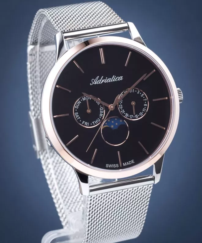 Ρολόι Ανδρικά Adriatica Moon Phase A1274.R114QF