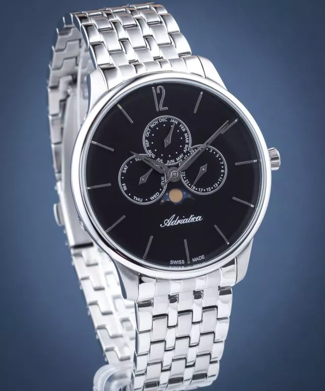 Ρολόι Ανδρικά Adriatica Moon Phase A8269.5154QF