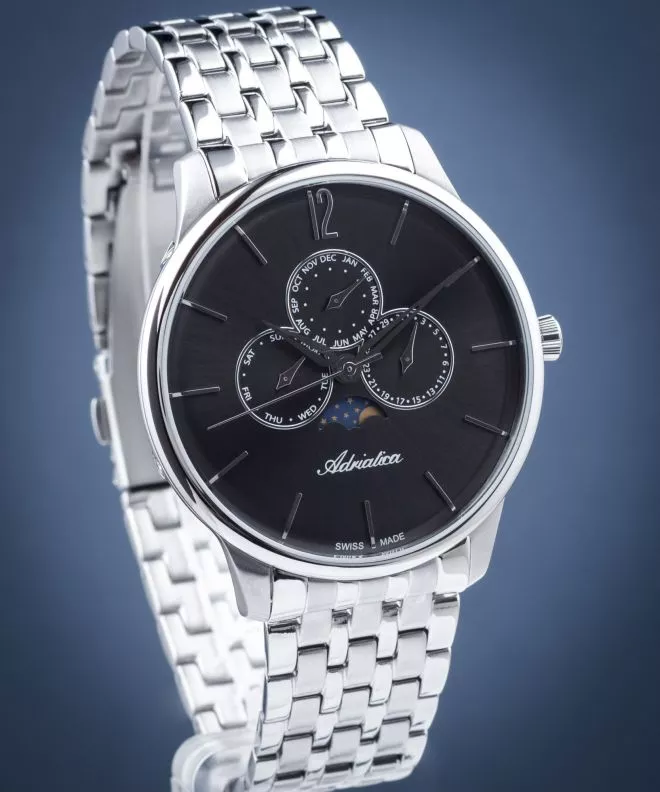 Ρολόι Ανδρικά Adriatica Moon Phase A8269.5156QF