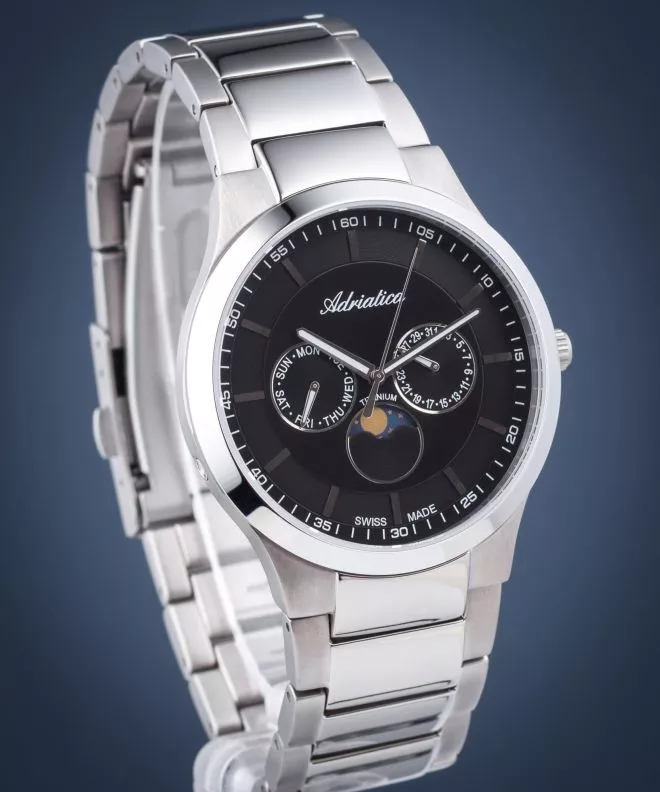 Ρολόι Ανδρικά Adriatica Moon Phase A1145.4114QF