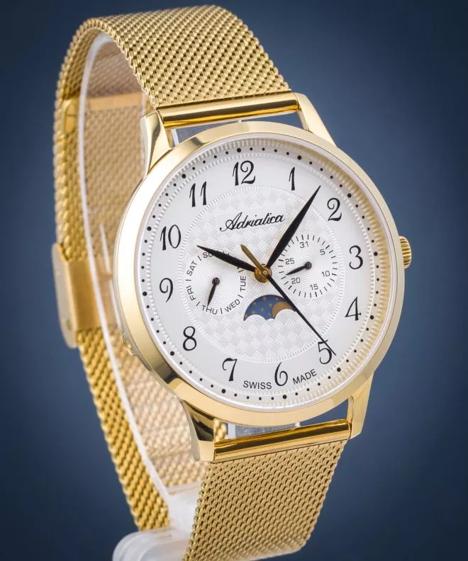 Ρολόι Ανδρικά Adriatica Moonphase A1274.1123QF