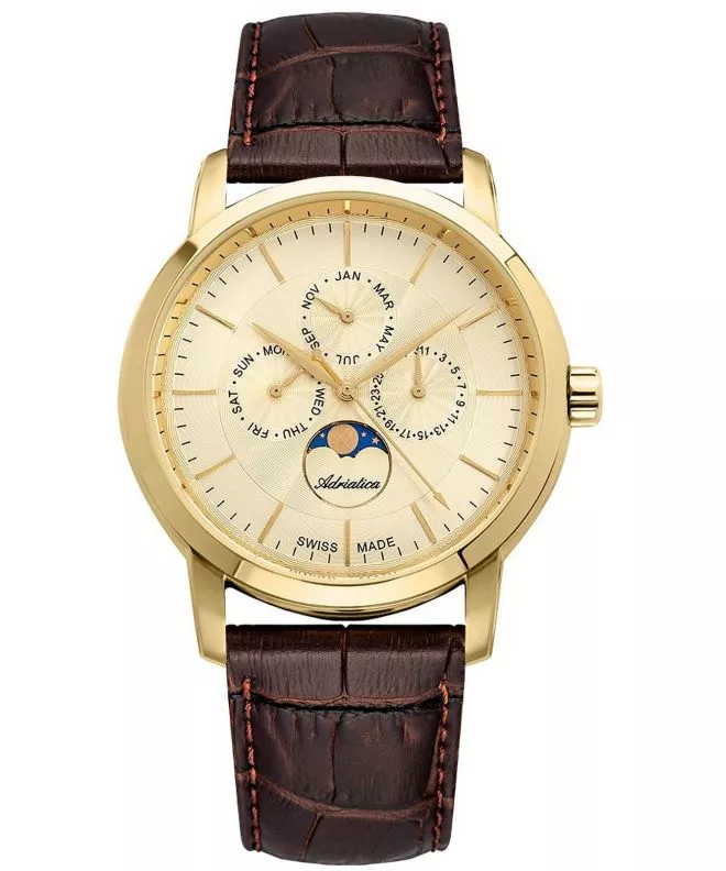 Ρολόι Ανδρικά Adriatica Moonphase A8134.1211QF