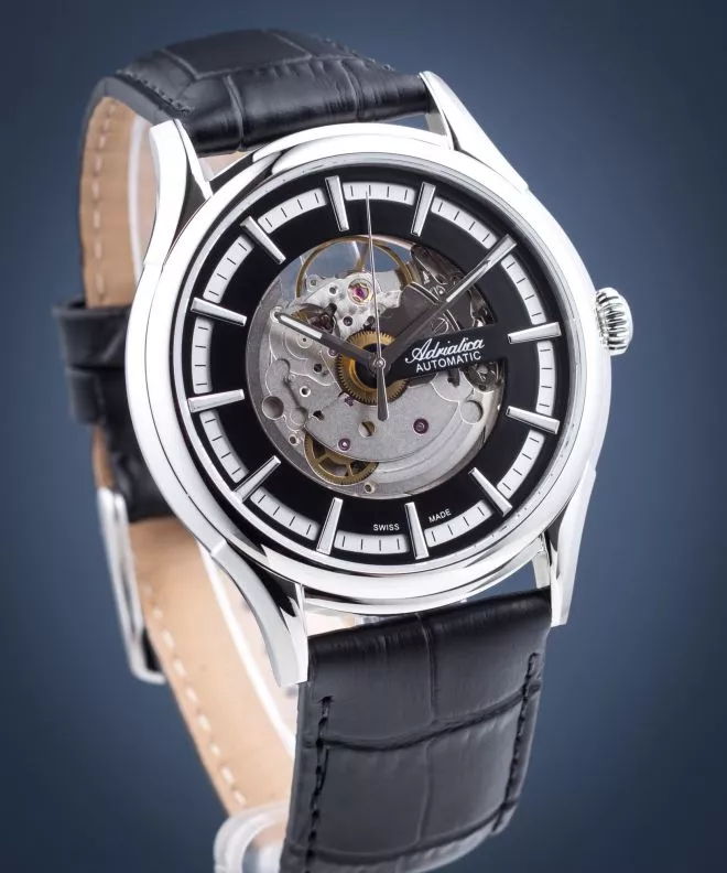 Ρολόι Ανδρικά Adriatica Skeleton Automatic A2804.5214WAS