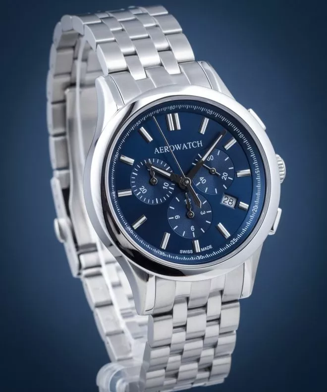 Ρολόι Ανδρικά Aerowatch Les Grandes Classiques Pilote Chrono 83966-AA06-M