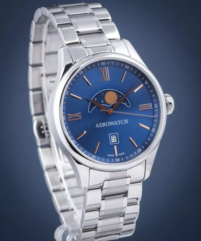 Ρολόι Ανδρικά Aerowatch Renaissance Moon Phase 08985-AA01-M