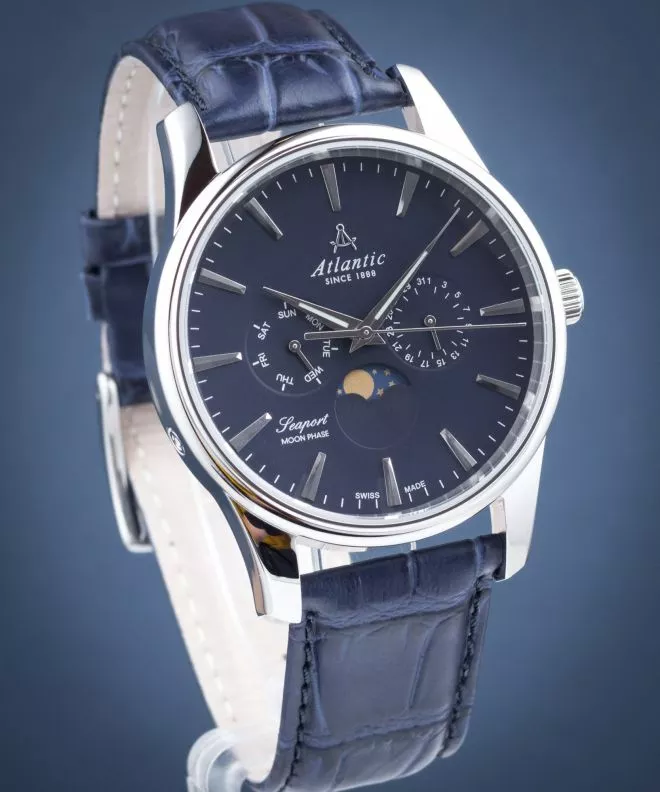 Ρολόι Ανδρικά Atlantic Seaport Moon Phase 56550.41.51
