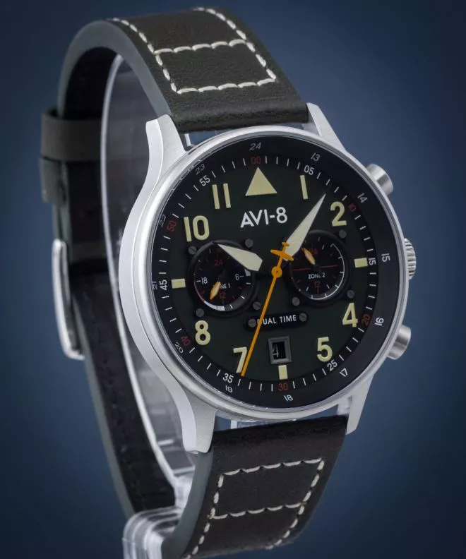 Ρολόι Ανδρικά AVI-8 Hawker Hurricane Carey Dual Time Merville AV-4088-02