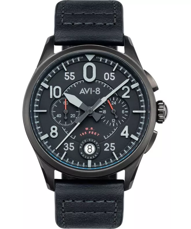 Ρολόι Ανδρικά AVI-8 Spitfire Lock Chronograph Slate Black AV-4089-03