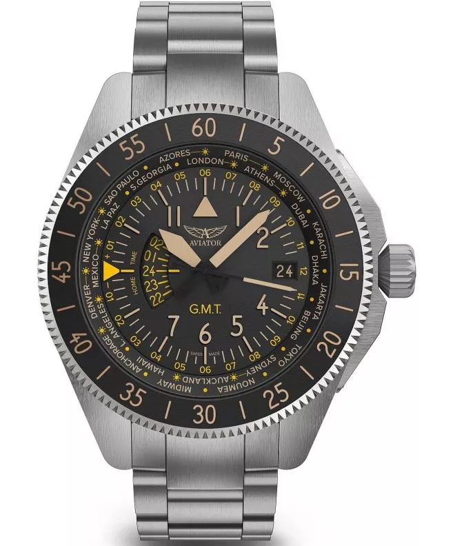 Ρολόι Ανδρικά Aviator Airacobra GMT V.1.37.0.303.5