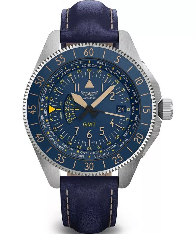 Ρολόι Ανδρικά Aviator Airacobra GMT V.1.37.0.304.4