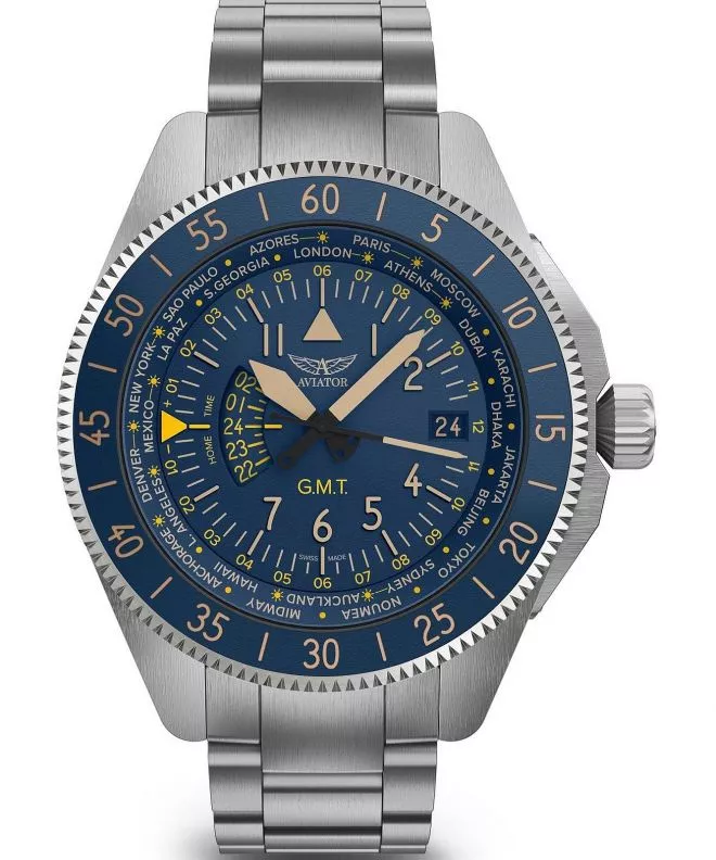 Ρολόι Ανδρικά Aviator Airacobra GMT V.1.37.0.304.5
