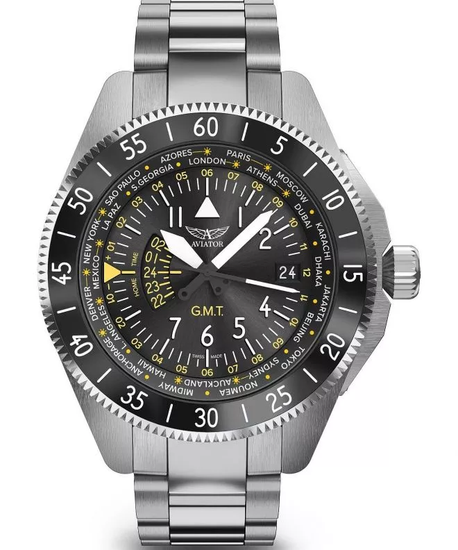 Ρολόι Ανδρικά Aviator Airacobra GMT V.1.37.0.307.5