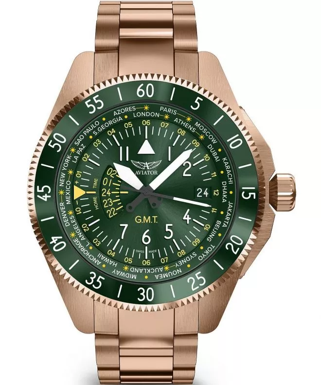 Ρολόι Ανδρικά Aviator Airacobra GMT V.1.37.2.309.5