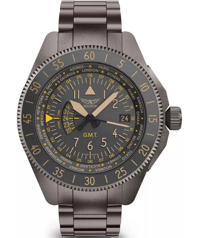 Ρολόι Ανδρικά Aviator Airacobra GMT V.1.37.7.305.5