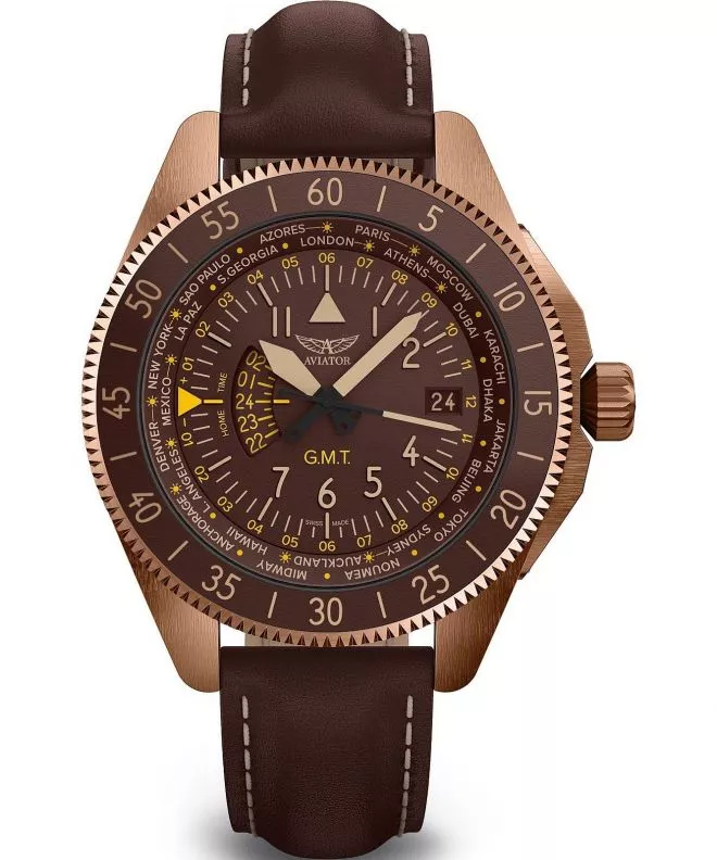 Ρολόι Ανδρικά Aviator Airacobra GMT V.1.37.8.306.4