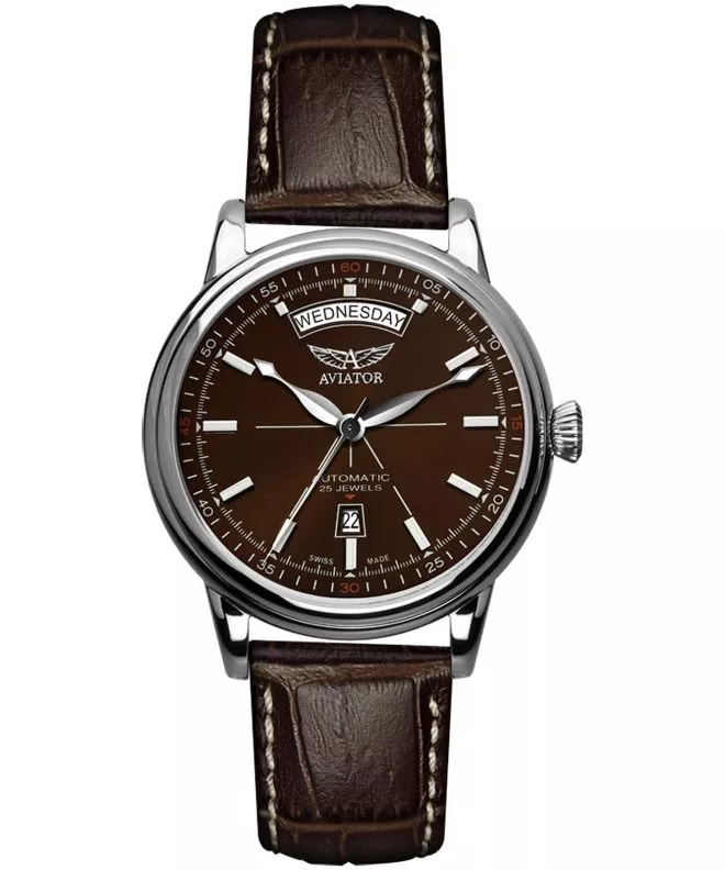 Ρολόι Ανδρικά Aviator Douglas Day-Date Automatic Limited Edition V.3.20.0.140.4