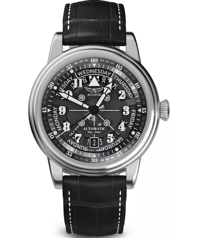 Ρολόι Ανδρικά Aviator Douglas Day-Date Meca 41 V.3.36.0.284.4