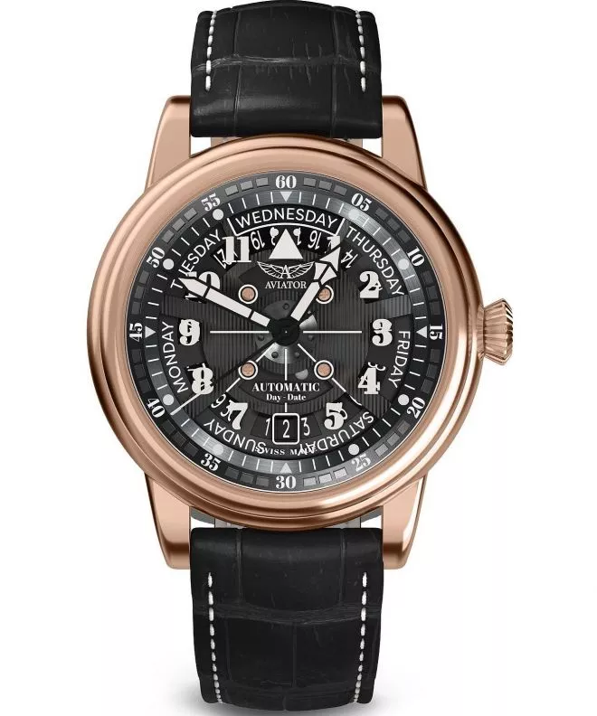 Ρολόι Ανδρικά Aviator Douglas Day-Date Meca 41 V.3.36.2.285.4